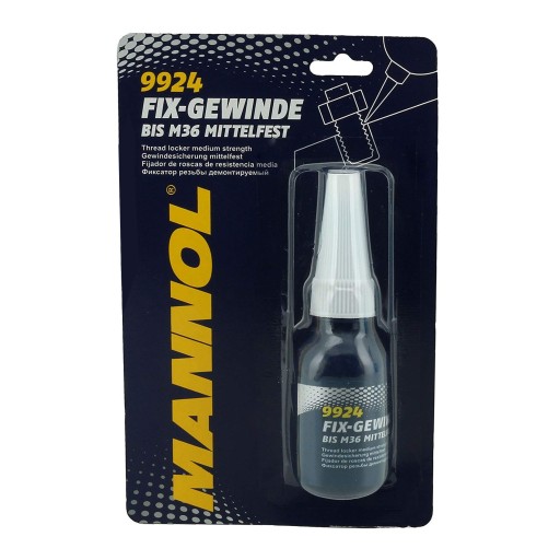 MANNOL 9924 Lepidlo na nite modré Stredné 10ml