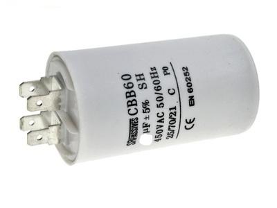 Štartovací kondenzátor 8uF 450V 8uF pre motor CBB60A-8/450