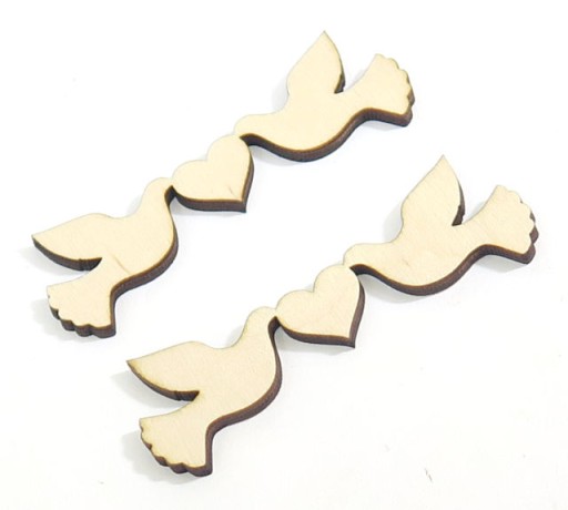 SCRAPKI 2x DOVES VTÁKY DEKORÁCIE SVADOBNÉ SVADOBNÉ XR14