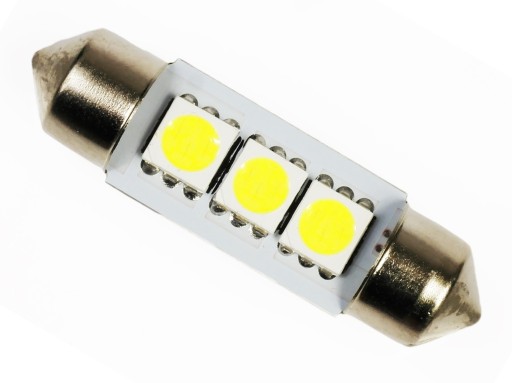 Žiarovka 3 LED C5W C10W SMD 5050 TUBE 42 mm