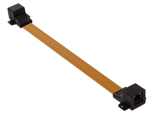 Kábel RJ-45 LAN s tenkou okennou priechodkou