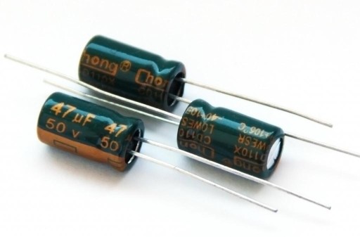 Kondenzátor 47uF/50V Low ESR 105C 10 ks.