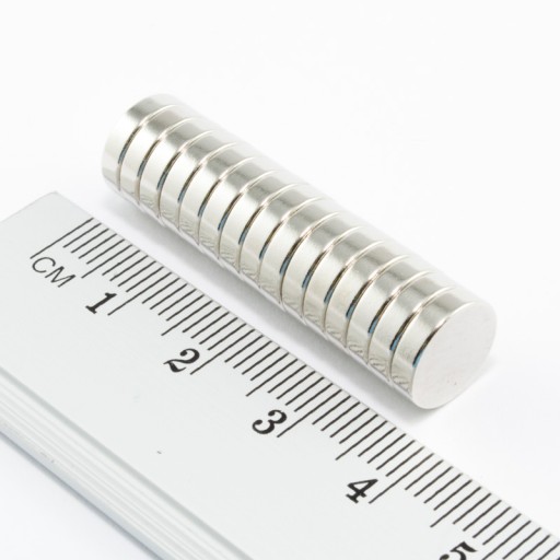 VALEC NEODYMOVÝ MAGNET 10x2,5 N38 SADA 10 KS
