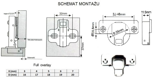 nábytkový samozatvárací pánt S BRZDOU + PLUS +