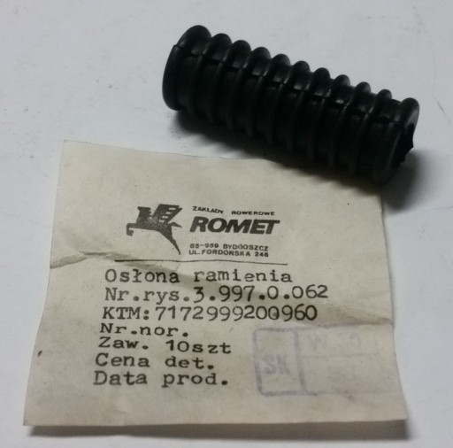 Gumový kryt kopacieho ramena Romet Mińsk - PRL