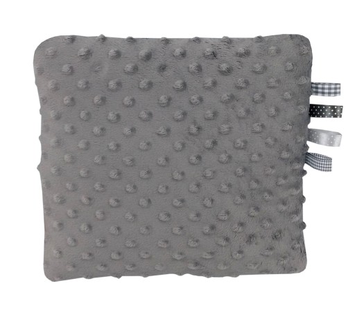 OLKA OBOJSTRANNÝ vankúšik do kočíka MINKY 30x30 šedý
