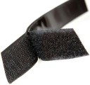 20mm VELCRO so SAMOLEPIACIM LEPOM 2cm ČIERNA 1m+1m Sada obojstran.