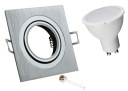 SADA HALOGÉNOVÉ SVETLO HLINÍK + LED GU10 10W