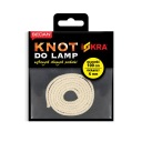 ISKRA lampový knôt - OKRUHÁ bavlna - 4mm/1m