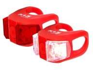 KELLYS TWINS LED SILIKÓNOVÉ ČERVENÉ LAMPY SET