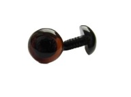 Bezpečnostné oči bezpečnostné upínacie oká pre maskotov 18mm hnedá