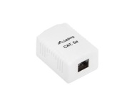 Zásuvka na povrch PRE KÁBLE RJ-45 LAN CAT 5e