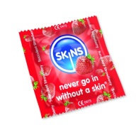 SKINS kondómy S JAHODOVOU CHUŤOU A VÔŇOU!