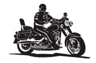 NÁLEPKA MOTOCYKLOV SEKAČKA NA MOTOCYKL AUTO HOBBY