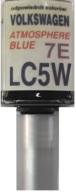 VW LC5W 7E ATMOSFÉRA MODRÁ LAK ŠKRABANÁ DOTYK
