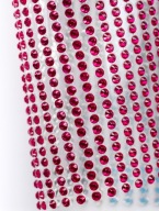 SAMOLEPIACE KRYŠTÁLY FUCHSIA 3mm TRYSKY