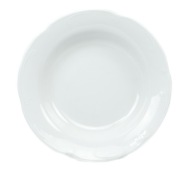 Hlboký tanier 22cm BIELA ​​CAMELIA Logo - Chodzież
