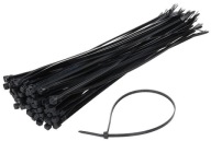 SVORKY KABELKA 100x2,5 MM SILNÉ KABELOVÉ VIAZAČKY 100 KS ČIERNA