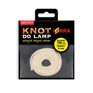 ISKRA lampový knôt - OKRUHÁ bavlna - 4mm/1m