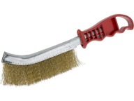 RUČNÁ DRRÁŽKOVÁ DROBNÁ KEFA, MOSADZ, 250mm