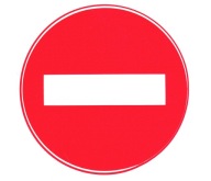 NÁLEPKA AUTO CESTNÁ ZNAČKA ZÁKAZ VSTUPU, PARKOVANIE