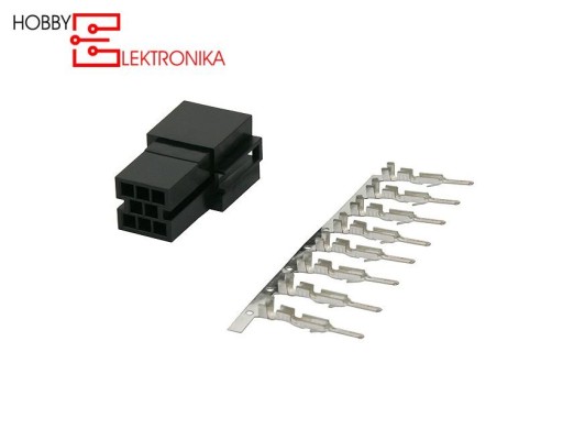 ISO MINI-ISO zásuvka (puzdro + 8-PIN) s koncovkou