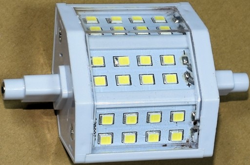 LED vlákno R7S 5W = 40W 430lm 78mm teplá studená