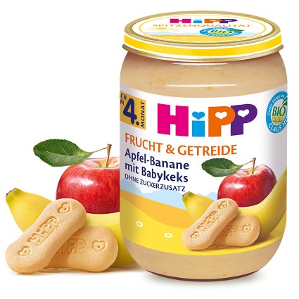 Hipp Bio Dessert Jablko banánová piškóta 5m 190g