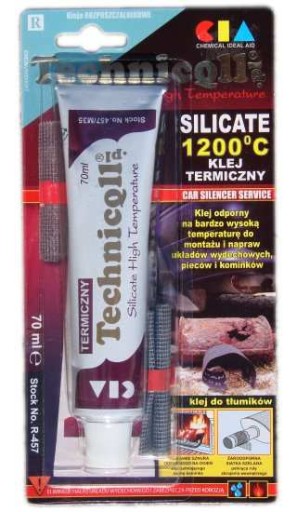Tepelné lepidlo 1200 stupňov Na tlmiče výfuku