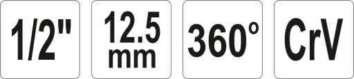 MOMENTOVÝ KĽÚČ PROTRAKLÁTOR 1/2 360 stupňov YATO