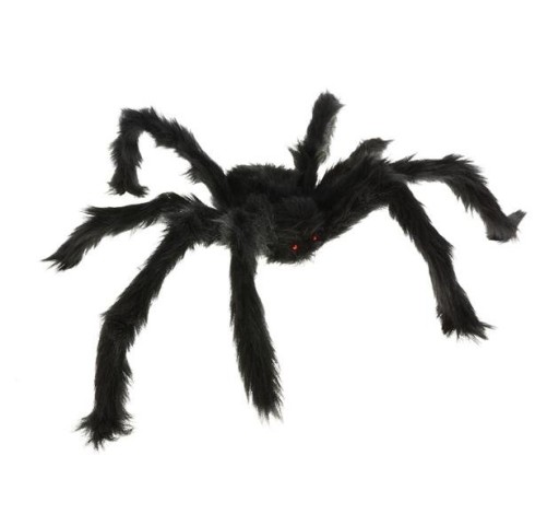 Veľký čierny chlpatý pavúk Halloweenske pavúky 60cm