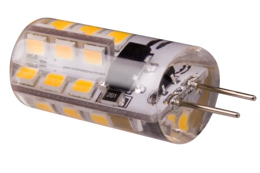 G4 SMD LED žiarovka 3,2W mini SILIKÓNOVÁ STUDENÁ 12V DC