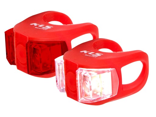 KELLYS TWINS LED SILIKÓNOVÉ ČERVENÉ LAMPY SET