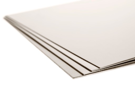 List alpaky nový strieborný list 0,3mm - 20x10cm | formát 200x100x0,3mm