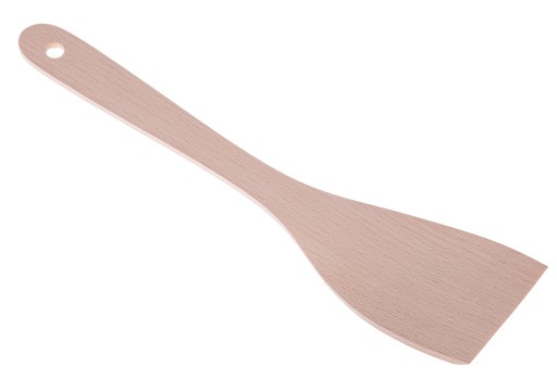 Drevená lopatka na ohýbanú kuchynskú panvicu, 31 CM