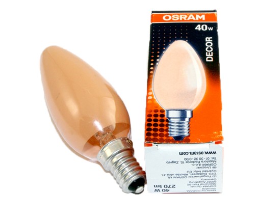 OSRAM DEKOR ŽIAROVKA SVIEČKOVÁ PLAMEŇ 40W E14