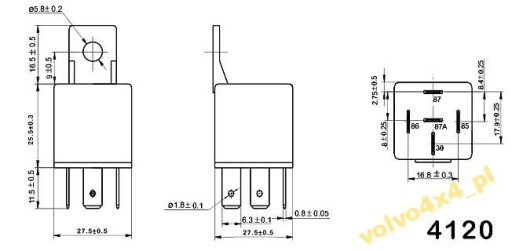 RELÉOVÁ ZÁKLADNÁ LED LAMPA 12V 30A HALOGEN