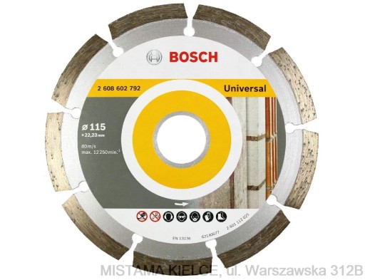 DIAMANTOVÝ DISK BOSCH 115mm betónový tehlový kameň