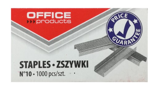 KANCELÁRSKE VÝROBKY ZOŠÍVAČKY 10/5 1000 KS, STRIEBORNÉ