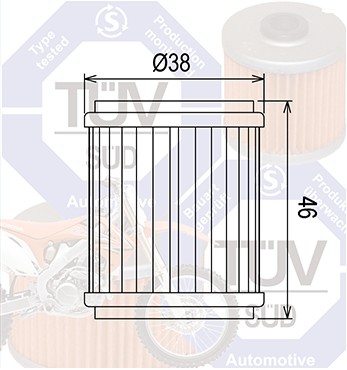 Olejový filter YAMAHA HIFLOFILTRO HF141