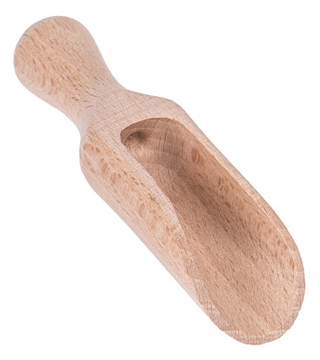 VEDRO, drevená naberačka, STIERKA NA KORENIE, 7cm