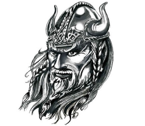 NÁLEPKA NA AUTO TETOVANIE TUNING VIKING WARRIOR