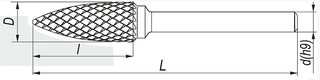 FRÉZANÝ OTOČNÝ PILNÍK SPG 4x12 VHM PRO SHANK. 3 mm