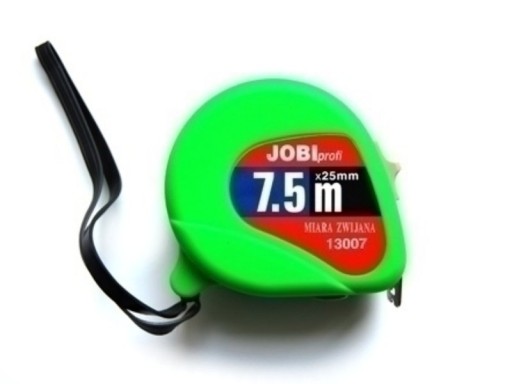 Pogumovaná zvinovacia páska meria 7,5 m / 25 mm JOBI