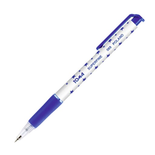 BALLPOINT s hviezdičkami, modrý TOMA, automat
