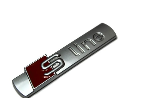 ODZNAK ZNAKU AUDI S LINE SLINE, MATNÝ KOV