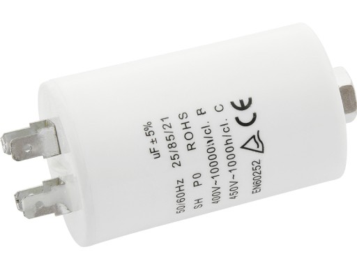 Štartovací kondenzátor motora 16uF/450V konektor/M8