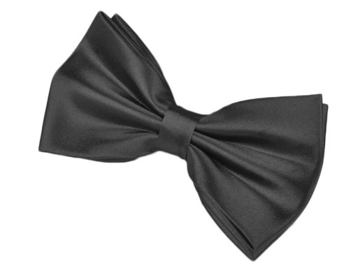 Pánsky hladký DVOJITÝ MOTÝLIK do obleku, nastaviteľný, ELEGANTNÝ ČIERNY