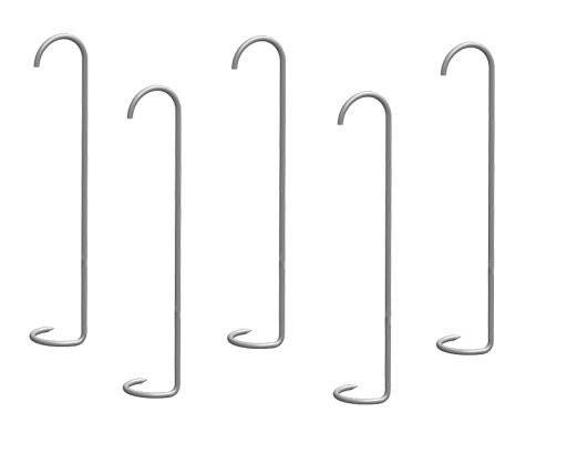Jednoduchý háčik na údenie rýb Browin 3 mm 18 cm