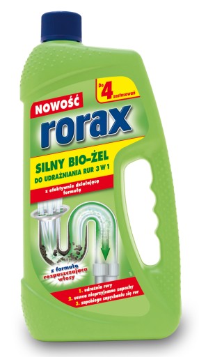 Rorax Strong Bio-Gél na čistenie EKO rúrok 3v1